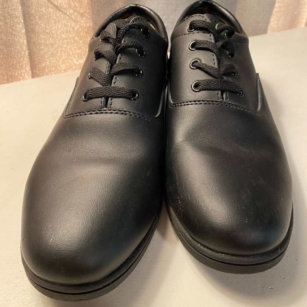 Classic Black Leather Band Shoes